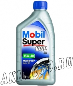Масло моторное минеральное Mobil Super-1000 15W40 SL/CF 1Л купить в Москве по цене 190 рублей - АКБАВТО