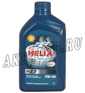 Масло моторное полусинтетическое Shell Helix HX7 5W40 1л купить в Москве по цене 460 рублей - АКБАВТО