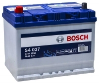 Аккумулятор автомобильный Bosch Asia Silver S4027 70 А/ч 630 A прям. пол. Азия авто (261x175x220) с бортиком купить в Москве по цене 4900 рублей - АКБАВТО