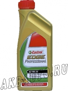 Масло моторное синтетическое Castrol EDGE Professional A3 0W30 1л купить в Москве по цене 780 рублей - АКБАВТО
