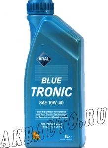 Масло моторное полусинтетическое Aral Blue Tronic 10W40 SN/CF 1Л купить в Москве по цене 350 рублей - АКБАВТО