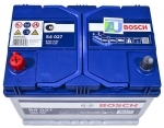 Аккумулятор автомобильный Bosch Asia Silver S4027 70 А/ч 630 A прям. пол. Азия авто (261x175x220) с бортиком