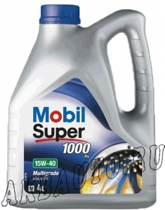 Масло моторное минеральное Mobil Super 1000 15W40 4Л купить в Москве по цене 645 рублей - АКБАВТО